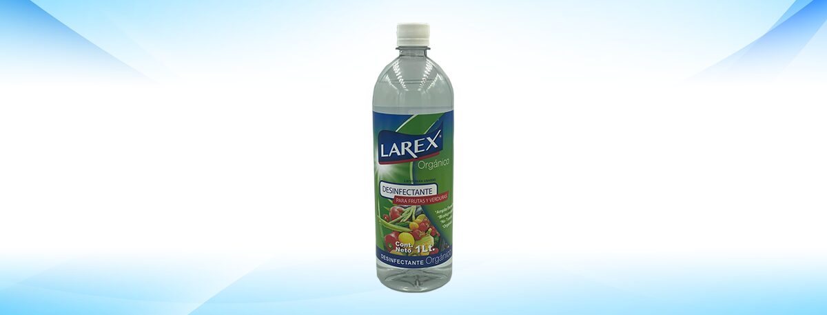Larex orgánico sanitizante y desinfectante para frutas y verduras